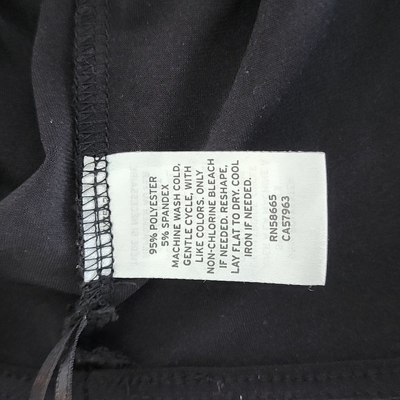 Nordstrom Open Edit Wrap Neck Halter Bodysuit NWOT Black Size Small - Picture 6 of 6